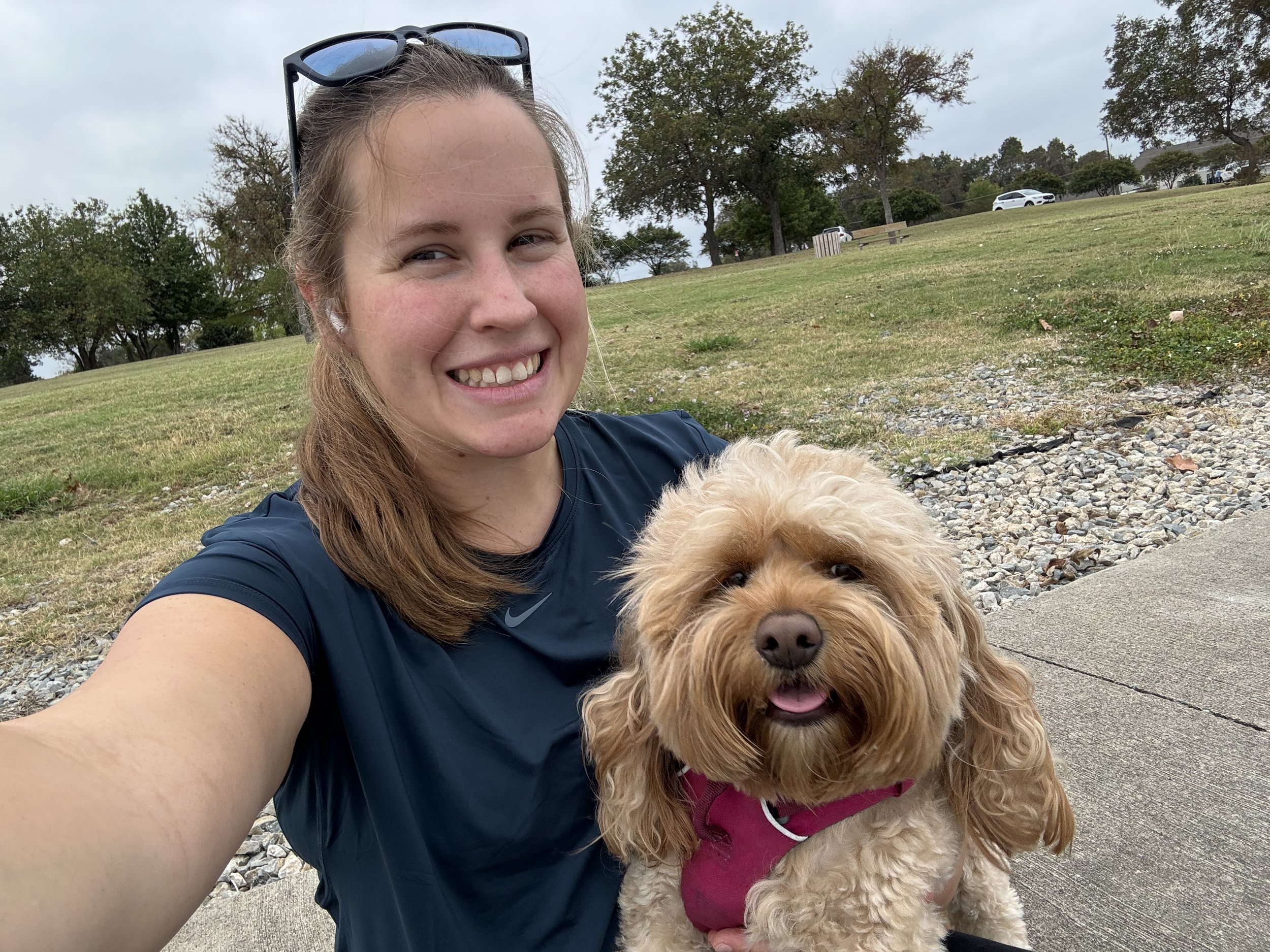 Rayne McGirr training a dog